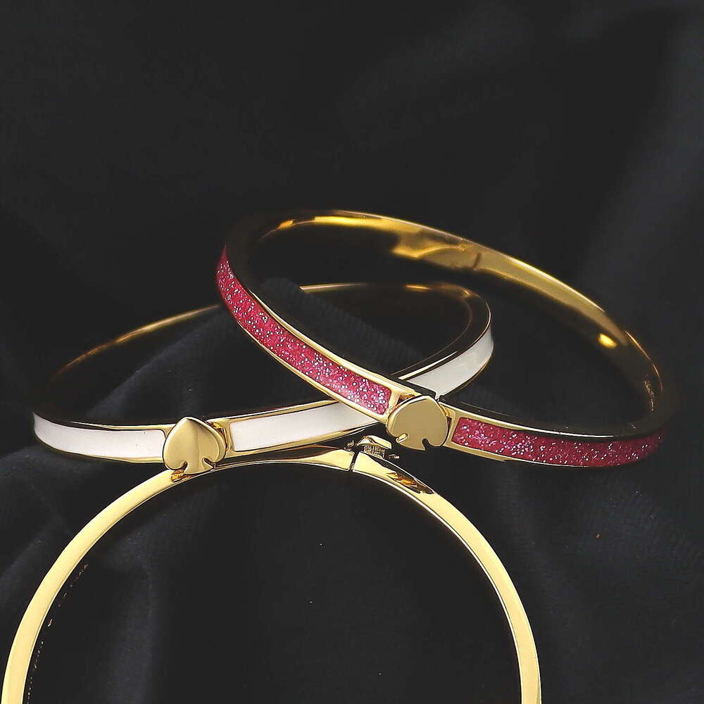 Bracelet Copper Gold Plated Enamel Glazed Bracelet New Design High End Multi Color Versatile Non Fading Bracelet Jewelry Luxury Jewelry Designer Bangl - view 6