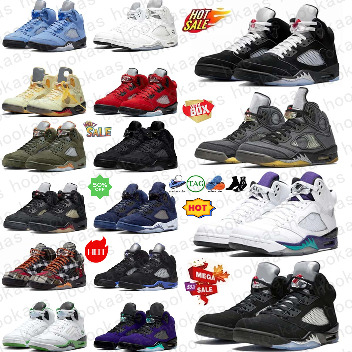basketball 5s shoes mens sneakers 5 Wolf Grey Grape Black Metallic Reimagined Medium Soft Pink Fire Red Black Tongue University Blue Raging Bull Red Awake Black