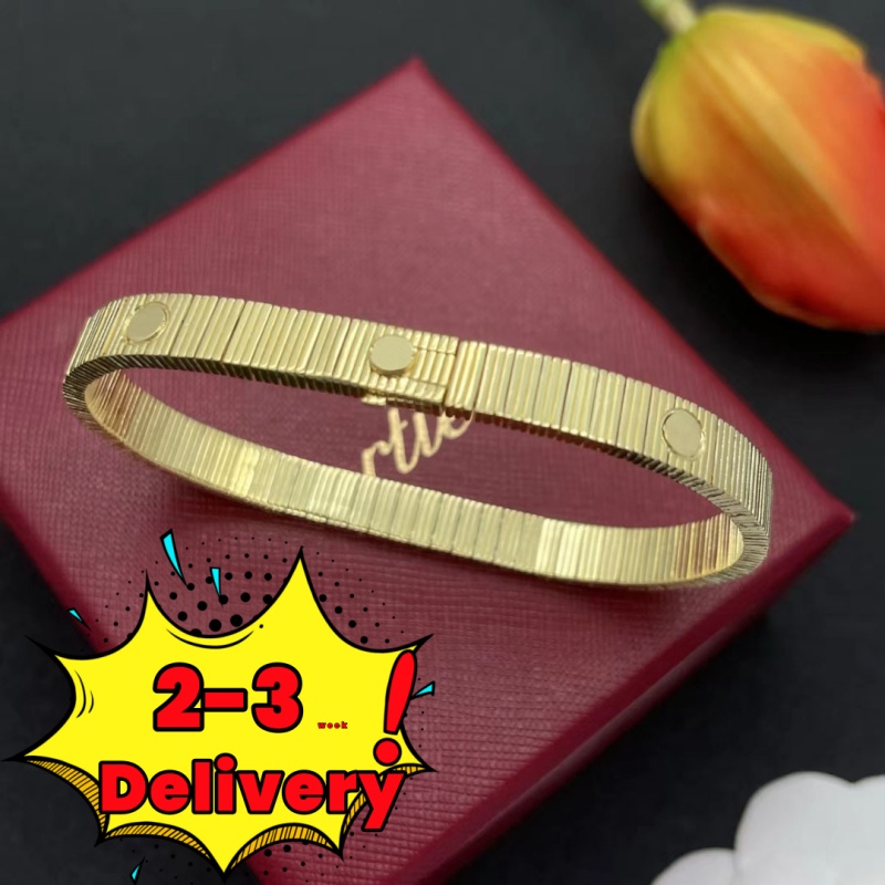 Love Bracelet Luxury Wrist Band Bangle Love Have No Limits Screw Love Stripes Bracelet for Women Mens Bracelet