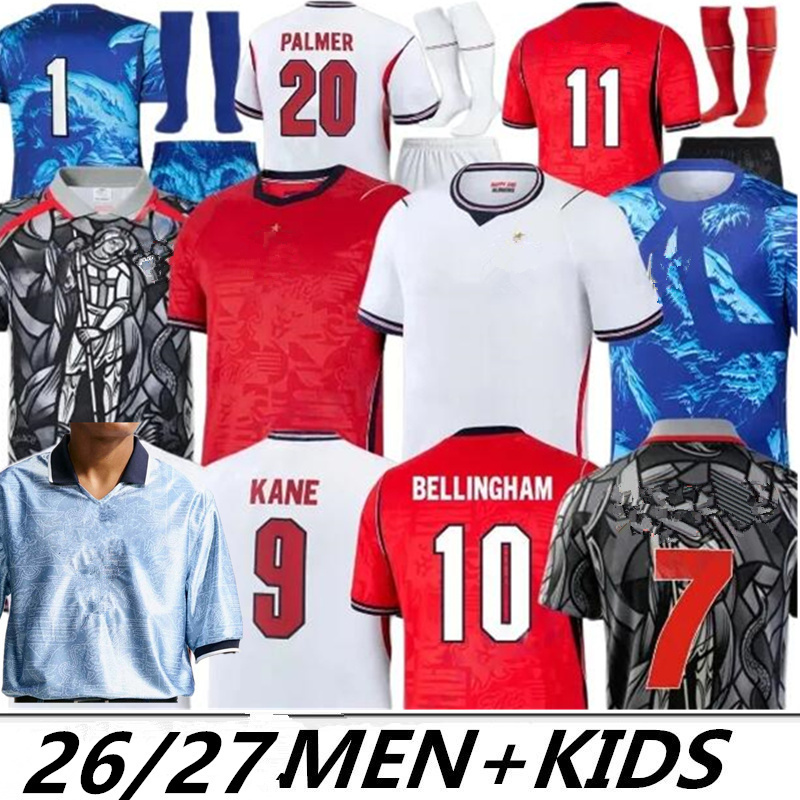 england kit 26 27 england world cup 2026 football shirt BELLINGHAM home Soccer Jerseys away RICE SAKA FODEN STONES GREALISH KANE Men Kids player Football Shirt Palace