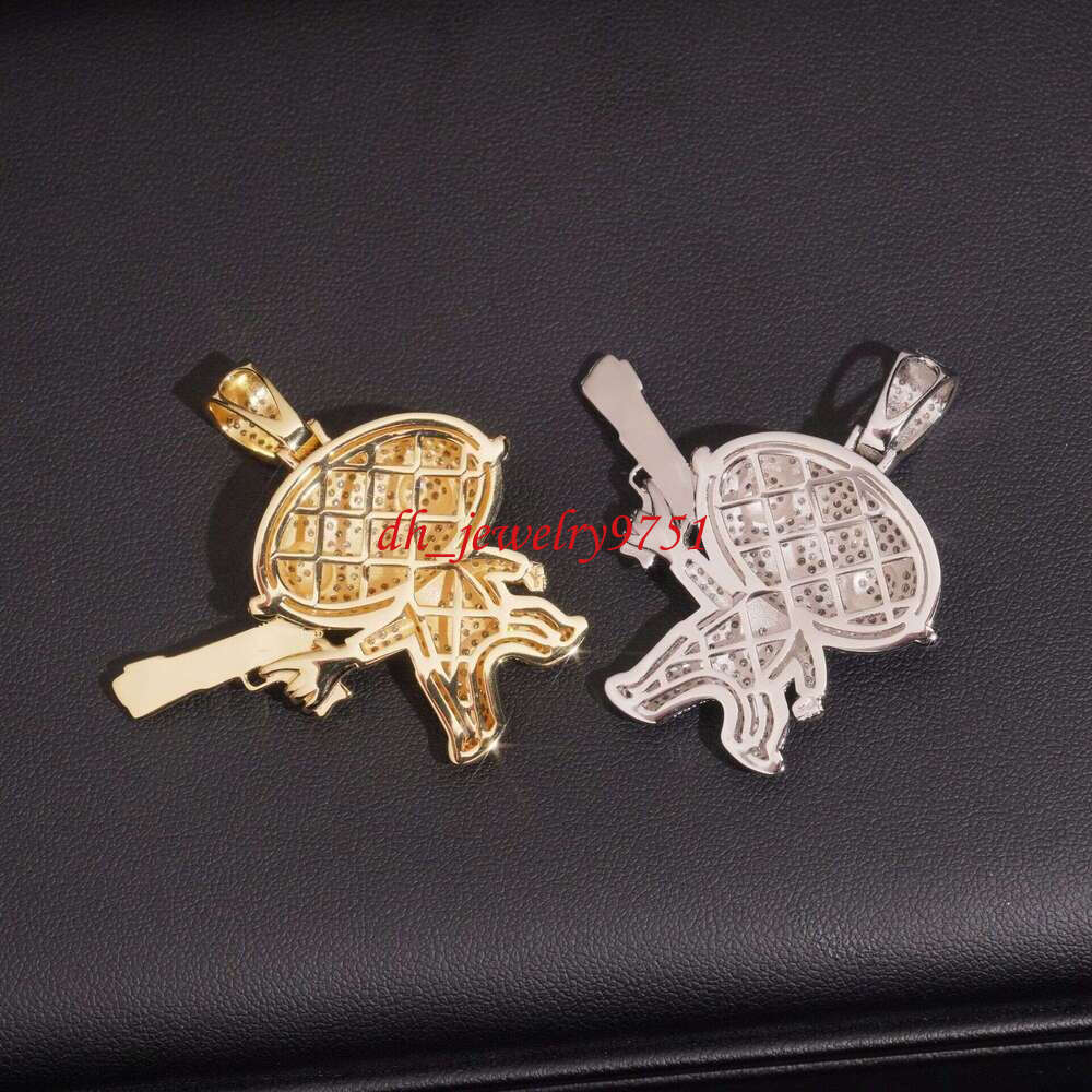 New Design Bulk Stock Hot Sale Hip Hop Stylish Moissanite Silver Iced Out Kids Diamond Pendant