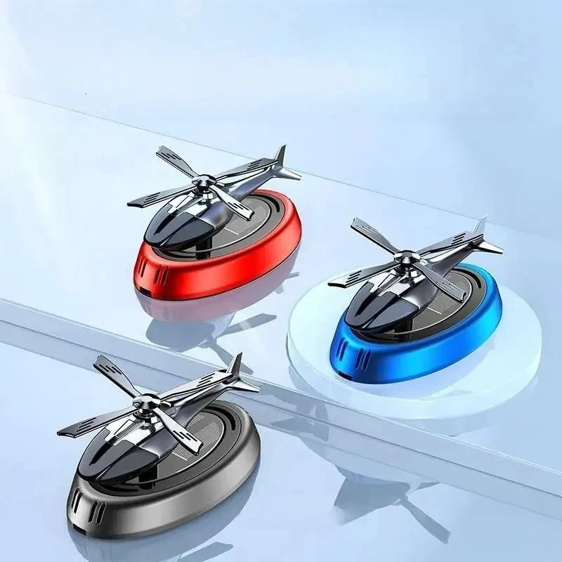Solar Car Air Freshener Perfume Helicopter Interior Decoration Solar Car Rotating Aroma Perfume 260402