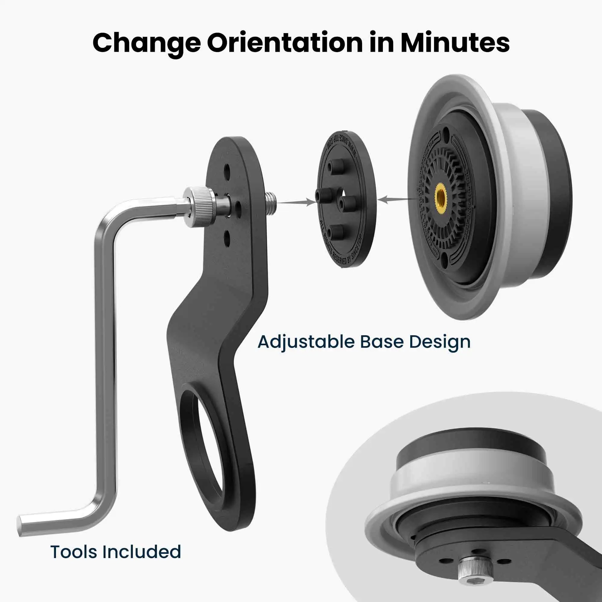 motorcycle,Cycling GPS Computer Extension Bracket, Aluminum MTB Stem Mount, Quick-Release Base for Garmin, XOSS and iGPSPORT - view 6