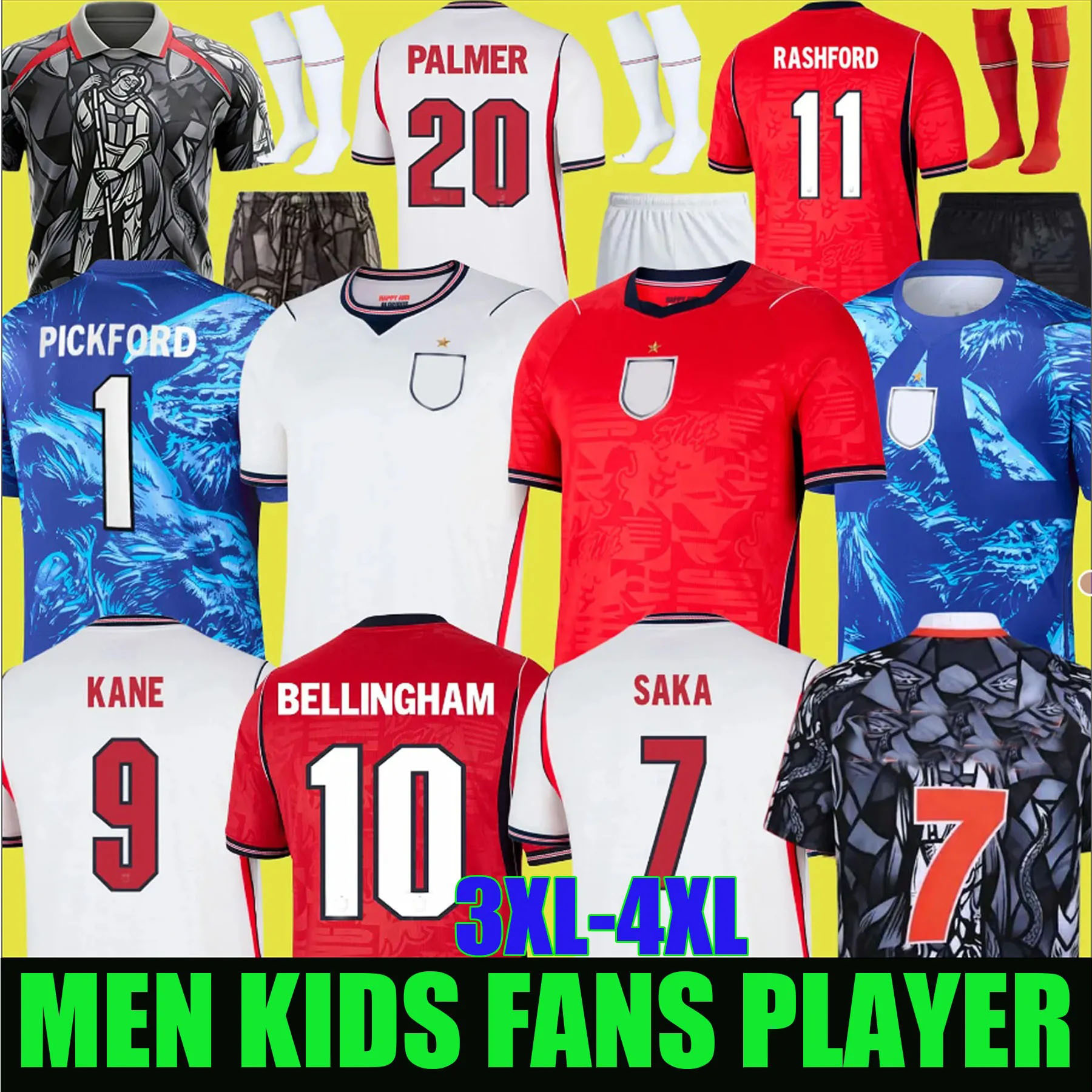 england kit 26 27 Bellingham 2026 football shirt PALMER MAINOO kane rice saka Soccer Jerseys camisa de futebol WOMEN Men Kids kit uniform fans player 3xl 4xl