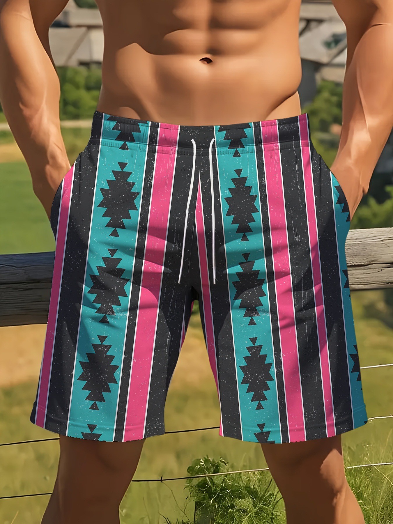 2026 New Arrivals Men's Camo Shorts | Trendy 3D Digital Printed European-American Style Casual Athletic 5-Inch Bottoms