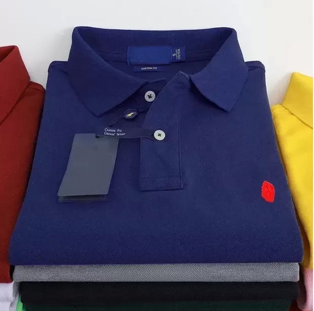 high Quality Spring Luxury Italy Men T-Shirt Designer Polo Shirts High Street Embroidery small horse Printing Clothing Mens Brand Polo Shirt