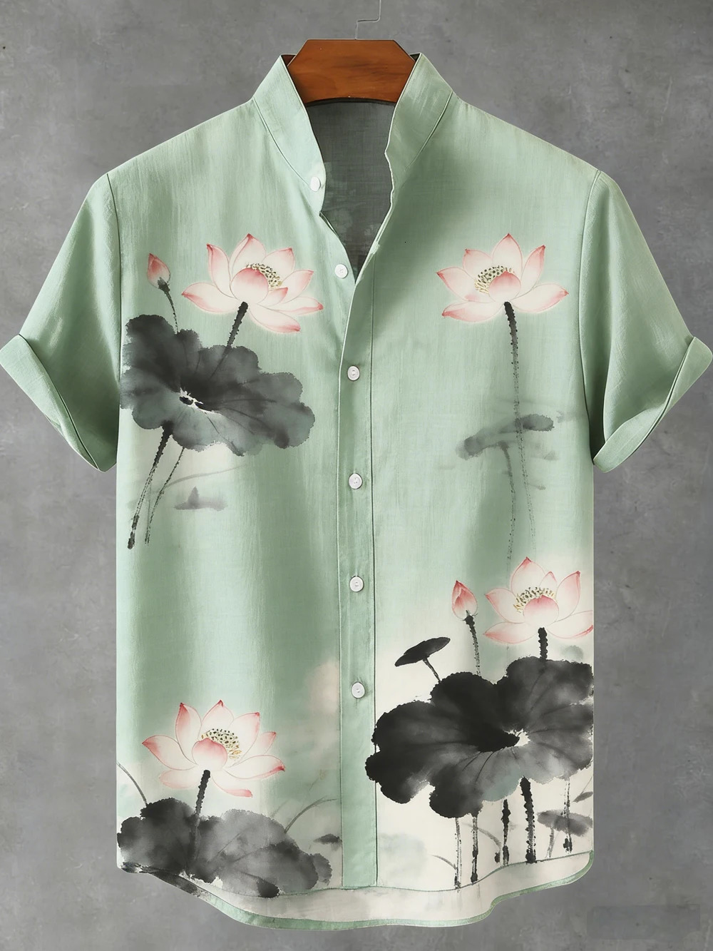 Mens retro linen short-sleeved shirt natural flying bird 3D printed shirt Hawaiian vacation outdoor fishing clothes for men 260403