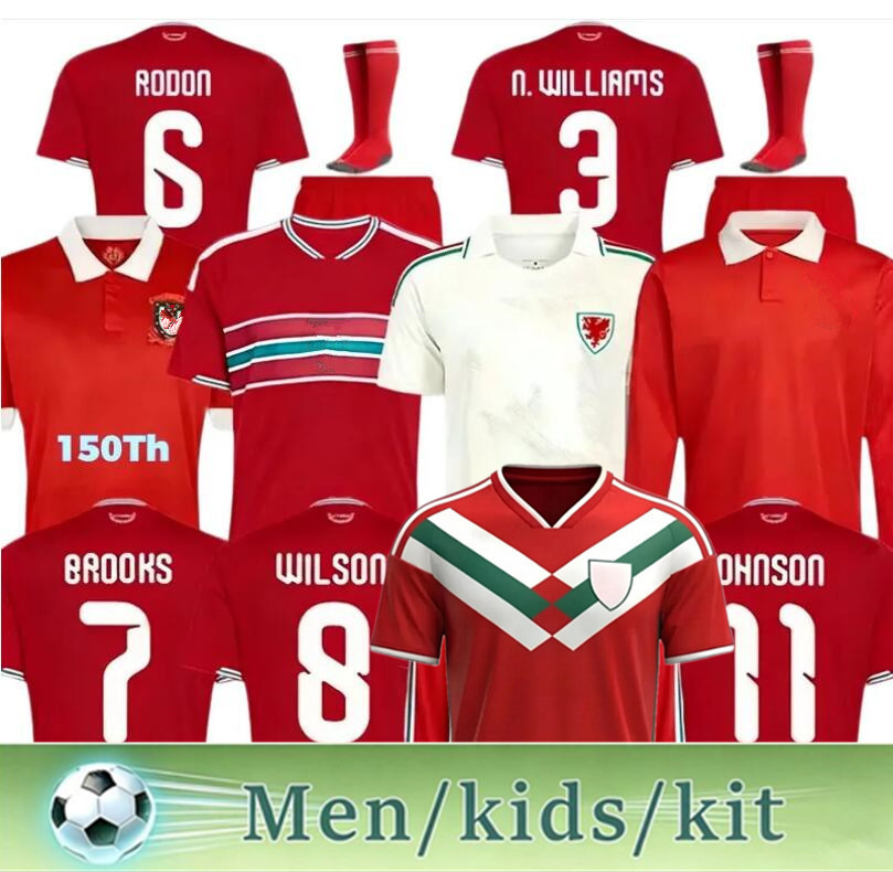 2026 World Cup Wales soccer jerseys JAMES BALE 26 27 Men kids kit Home fans player Welsh football shirts JOHNSON N.WILLIAMS RODON T.ROBERTS CABANGO LEVITT 16-4XL