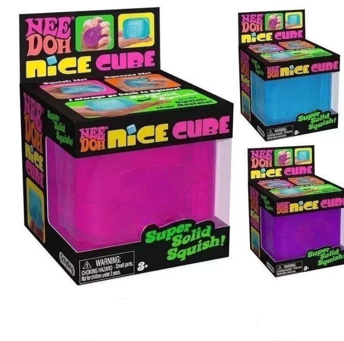 Needoh Nice Cube Set from Schylling Interactive Stimulation Playsets with Built-in Pressure Points in stock