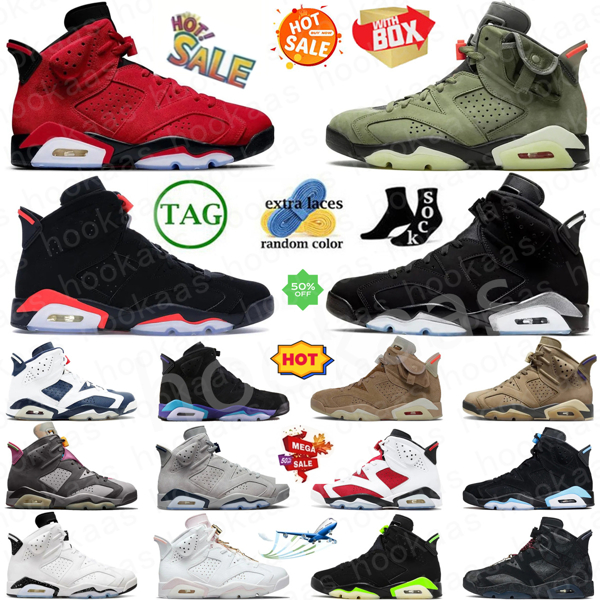 basketball shoes sneakers 6 6s Infrared Salesman Carmine A Ma Maniere Smokey Mauve White Khaki Olympic DMP Midnight Navy Yellow Ochre Reverse mens basketball shoes