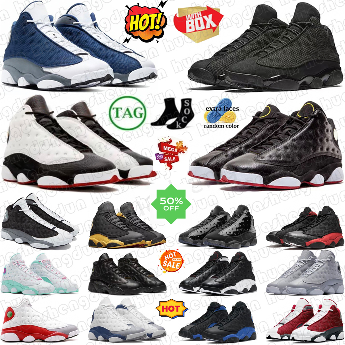 sneakers 13 13s basketball shoes Playoffs Gym Red Flint Grey Flint Obsidian Powder Blue White Court Purple Wheat Blue Grey Dune Red Black University Blue men sneakers