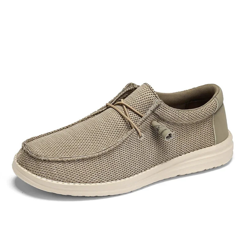 Plus Big Size 50 51 Dude Canvas Shoes Men Casual Slip on Shoes Alpargatas Hombre Moccasins Mocassin Homme Lightweight Breathable 260402