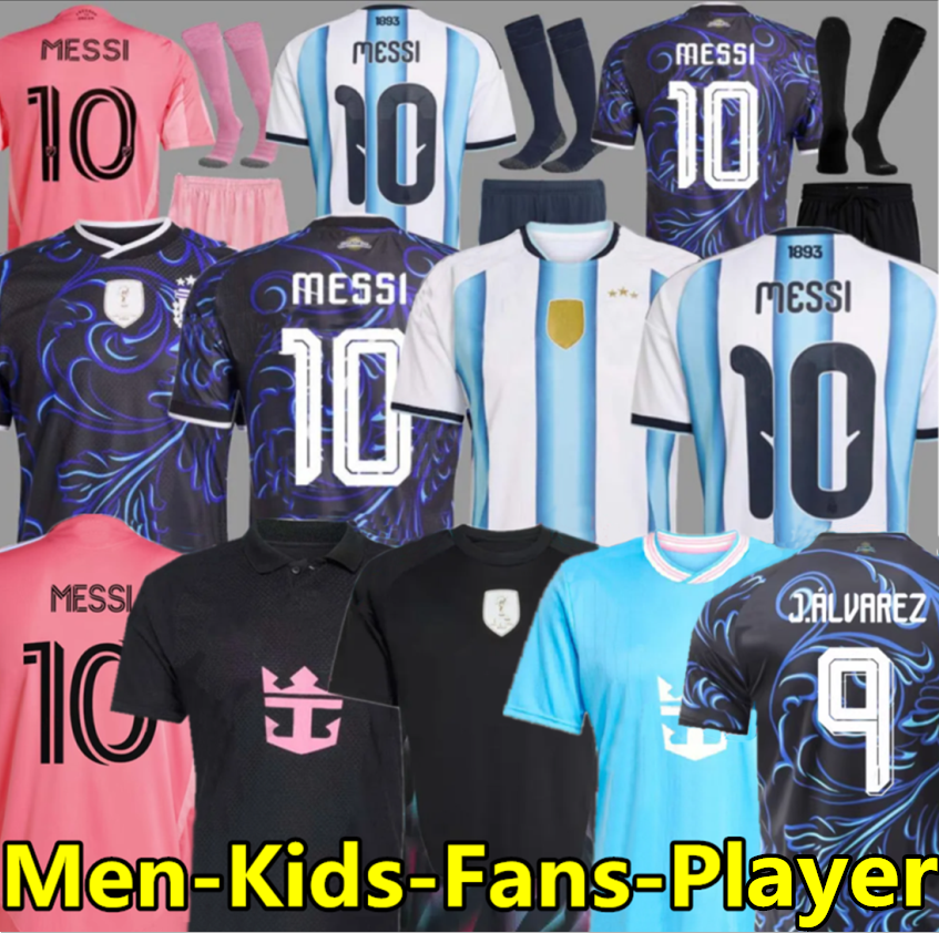 26 27 soccer Jerseys MARADONA DI MARIA J. ALVAREZ 2026 World Cup Argentinas Home Away Men Kids football shirt MESSIS SUAREZ GARNACHO DE PAUL Jersey