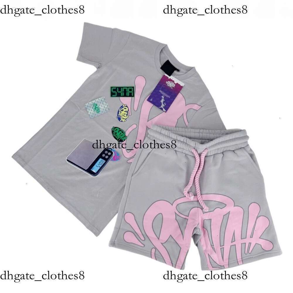 Synashirts world Tracksuit Letter Graffiti Pattern Shorts Sport Two-Piece Set Graphc Tee Sweatshirts Y2k Shirts Summer Clothe Breathable 0Cd