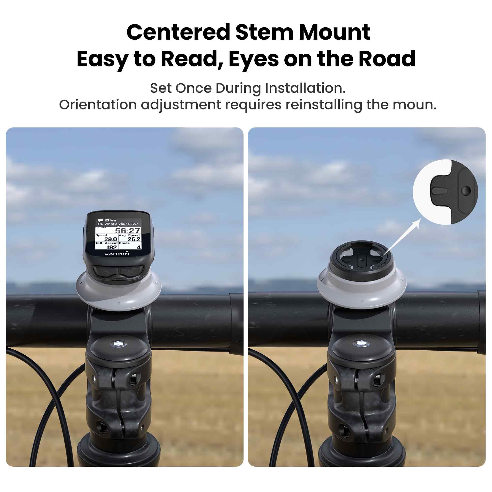 Cycling GPS Computer Extension Bracket, Aluminum Stem Mount, Quick-Release Base for Garmin, XOSS and iGPSPORT - view 6
