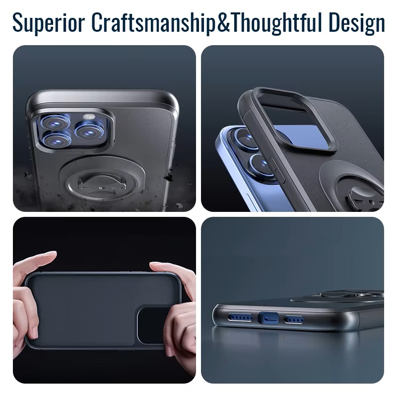 Shockproof Case for iPhone 17/16/15/14Plus/13/12/11Pro/Xs Max/XR Quick Mount Phone Case with Adapter for Garmin Bike Holder