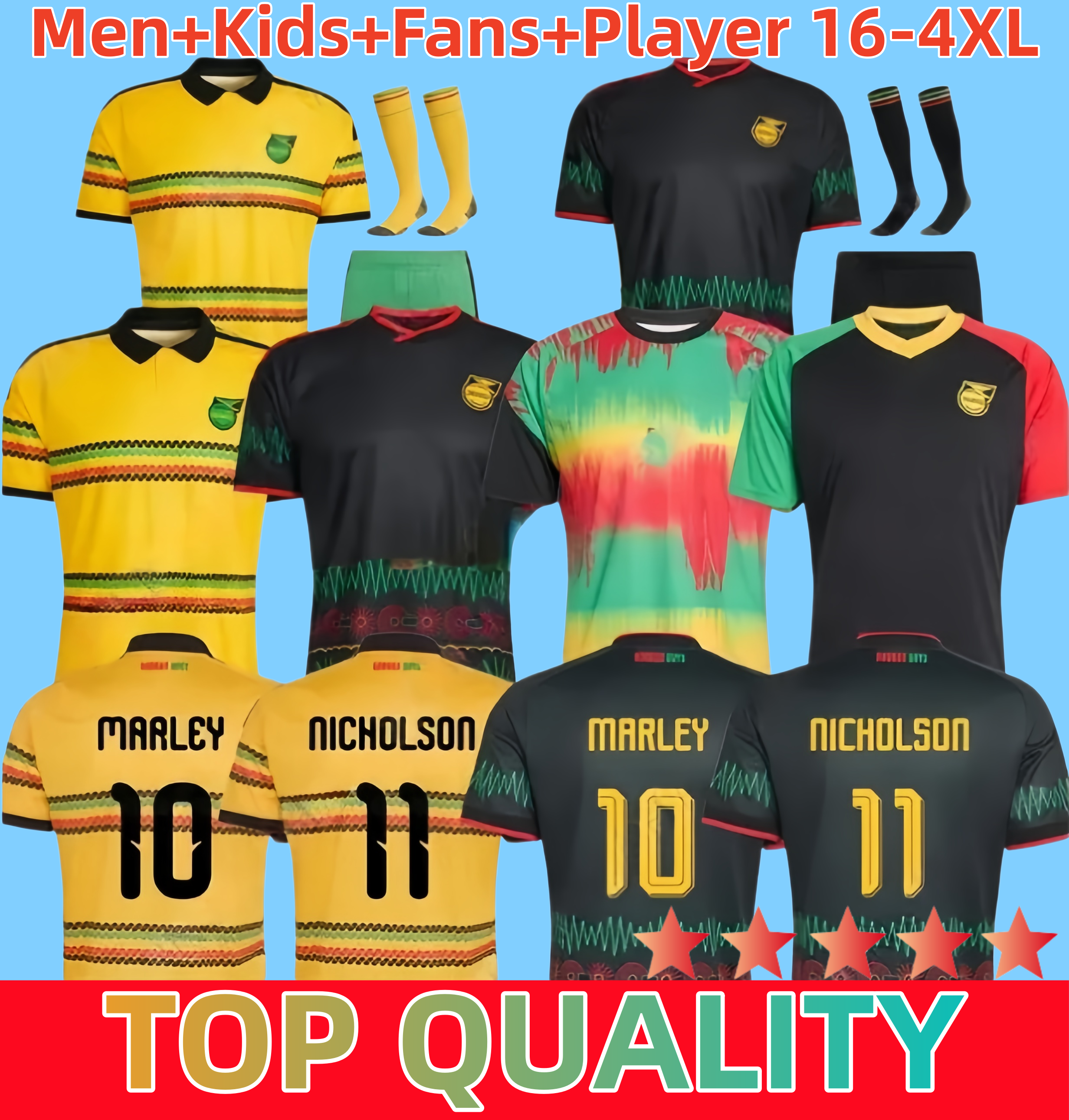 16-4XL 26 27 Jamaica national team jersey 2026 World Cup Home Away Men Kids Football Shirt Kit ANTONIO EARLE BAILEY MORRISON WHITMORE DAWES SINCLAIRLOWE NICHOLSON