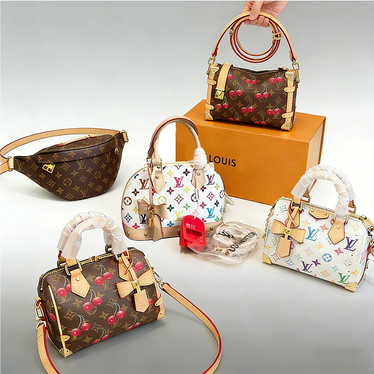 lvsity bag Designer bag mens Womens Genuine Leather Waist Bags Purse Crossbody bag louisevuttons bag Cross Body Handbag Bumbag Chest Brown Bum bag