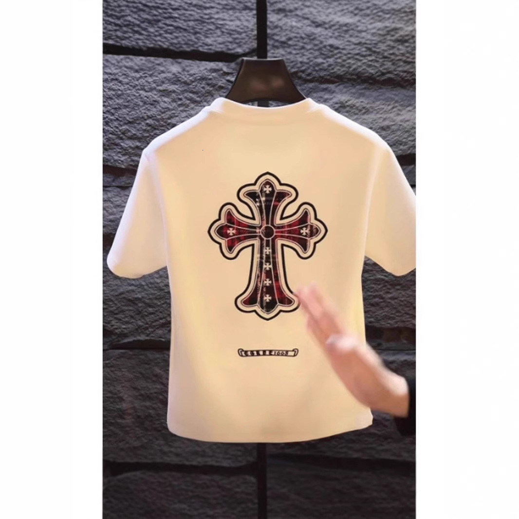 Luxury Brand Designer Men Crew Neck Short Sleeve Unique Design Embroidered Cotton Trendy Fashion Brand Stylish Half Sleeve T-Shirt Versatile