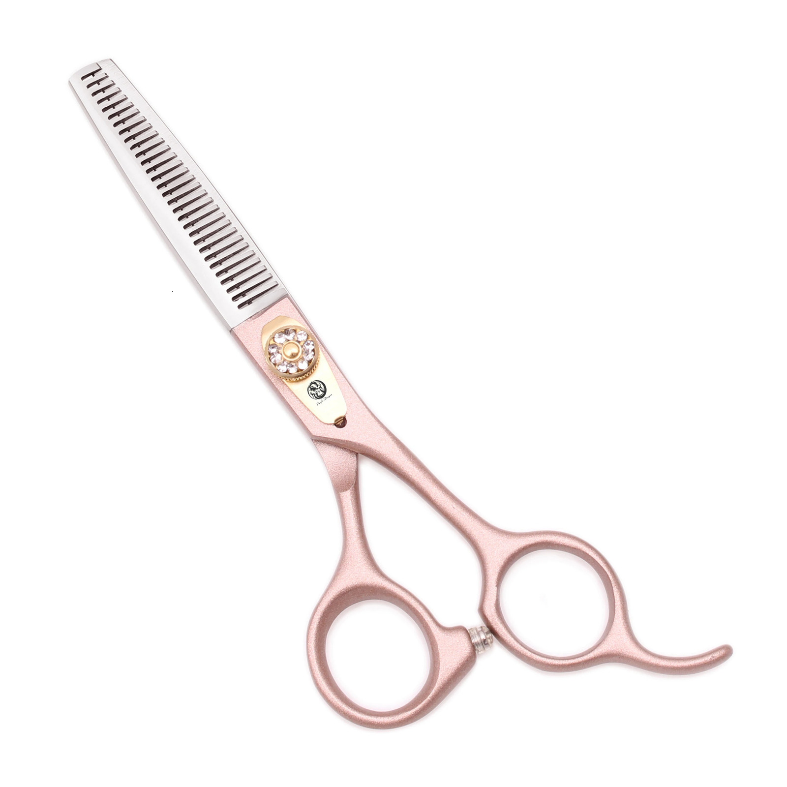 Hair Scissors 440C Japanese Stainless Steel, Ergonomic Handle Rose Gold Haircut Shears 16-19.5 in 260402 - view 5