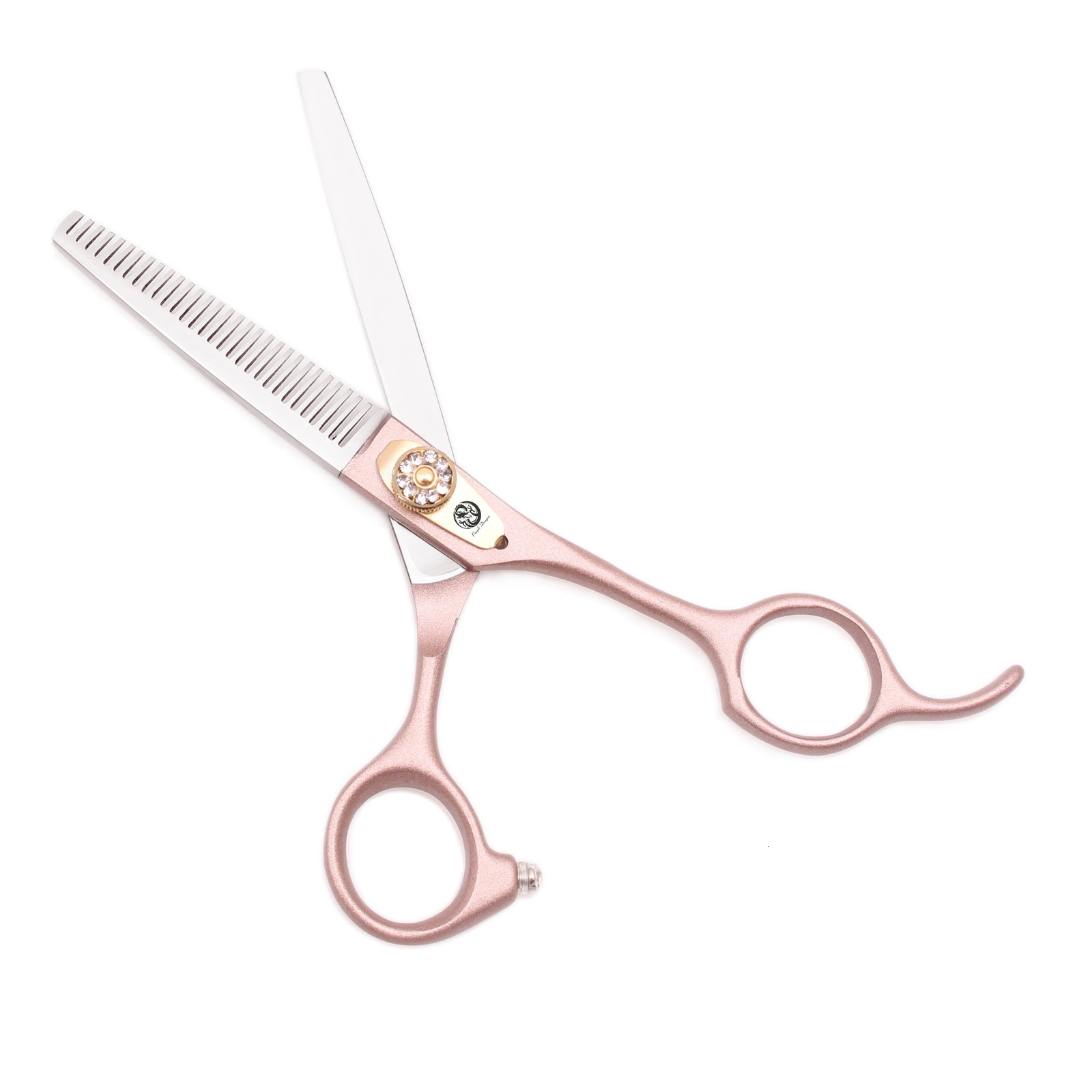 Hair Scissors 440C Japanese Stainless Steel, Ergonomic Handle Rose Gold Haircut Shears 16-19.5 in 260402 - view 6