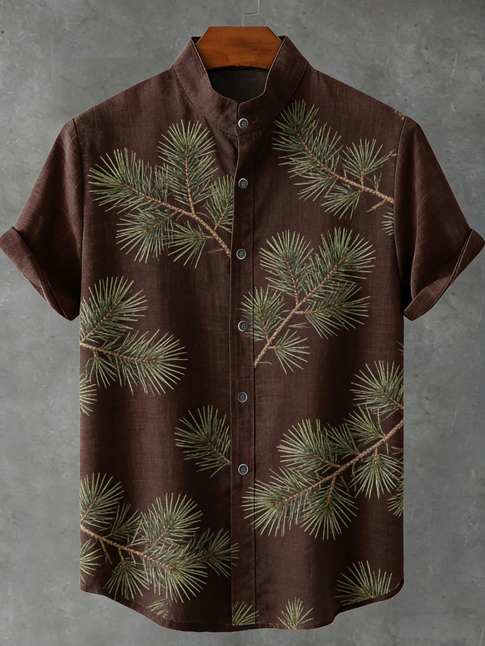 Mens retro linen short-sleeved shirt natural flying bird 3D printed shirt Hawaiian vacation outdoor fishing clothes for men 260403