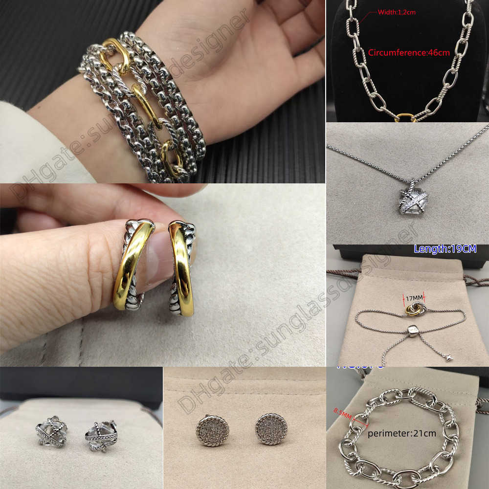 Stud Earrings Chain Bracelet Vintage Gold Silver Mixed Jewelry Set for Women Men Multi-Layer Twisted Hoop Link Paperclip Chain Necklace Punk Hip Hop Statement Gift