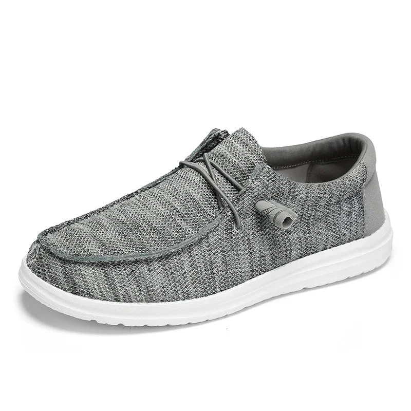 Plus Big Size 50 51 Dude Canvas Shoes Men Casual Slip on Shoes Alpargatas Hombre Moccasins Mocassin Homme Lightweight Breathable 260402