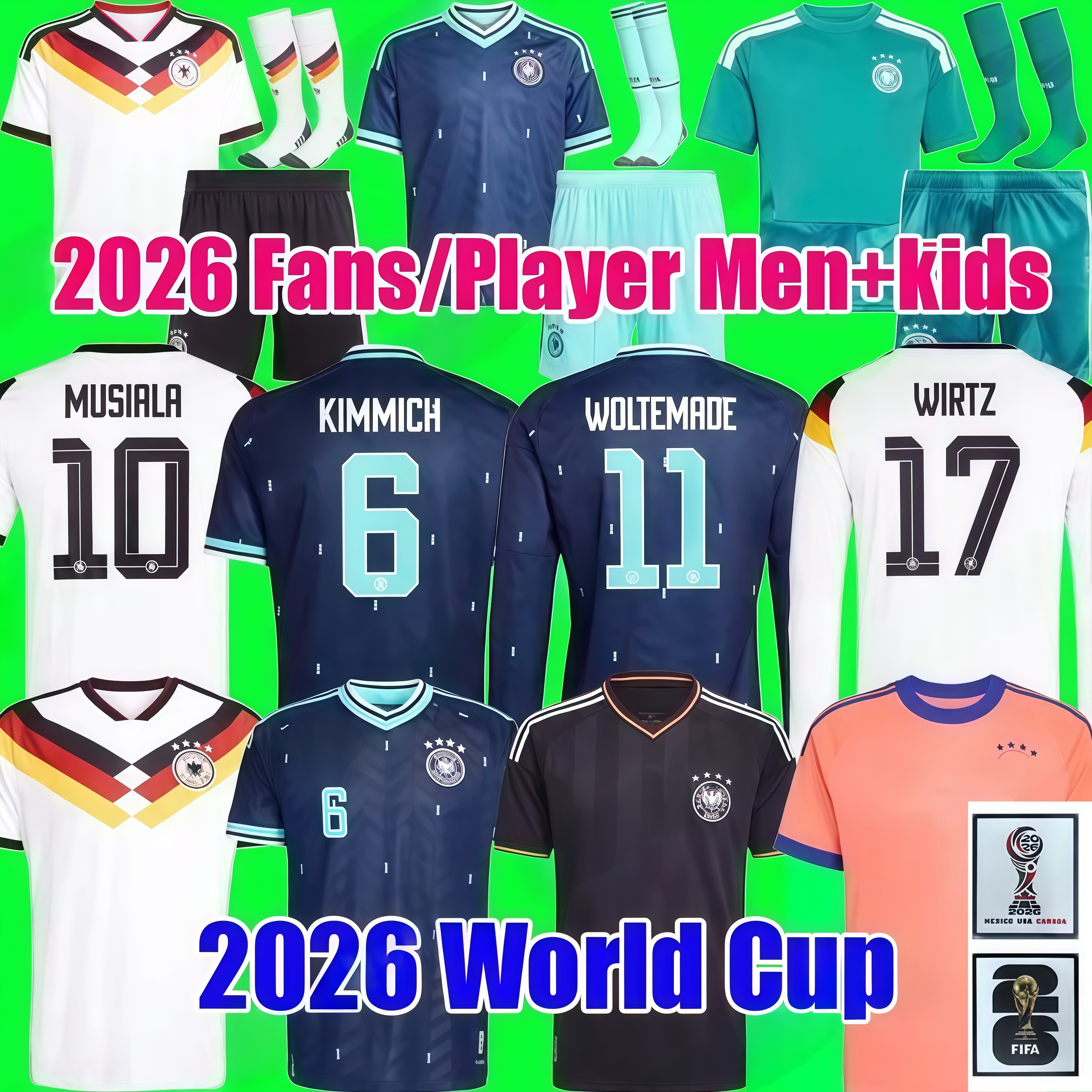 Germany jersey 2026 World Cup 26 soccer jerseys Kit Women football shirts men kids set Deutschland HAVERTZ GNABRY Long sleeves goalkeeper training Home s