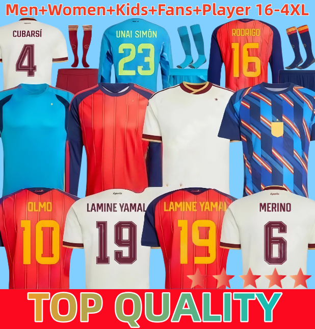16-4XL 2026 World Cup 26 27 SPAIN Soccer Jerseys LAMINE YAMAL soccer jerseys Home Away Player Fans Football Shirt Men Women kids kit RODRIGO WILLIAMS JR