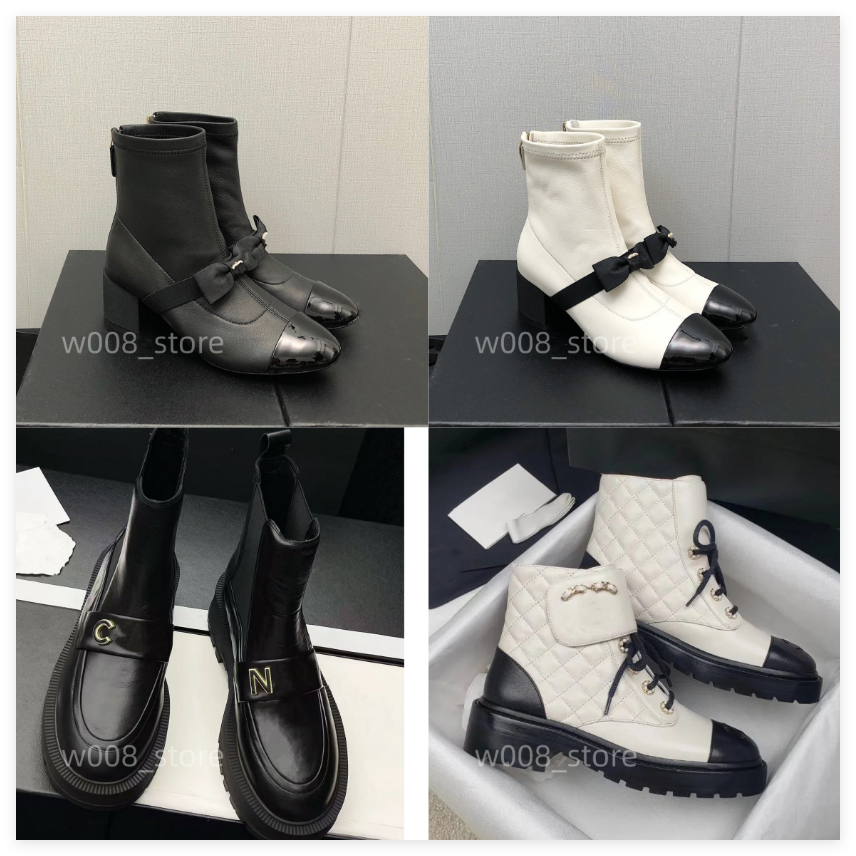 Ankle Boots Women Womens Boots Winter Round Toe Lace-up Short Boots Womens Platform Designer High-heeled Boots Women luxury mesh Shoes