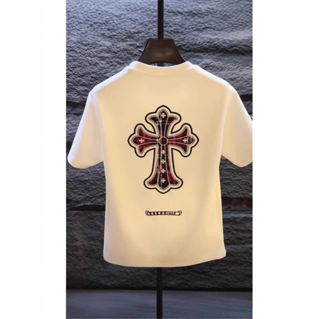 Luxury Brand Designer Men Crew Neck Short Sleeve Unique Design Embroidered Cotton Trendy Fashion Brand Stylish Half Sleeve T-Shirt Versatile