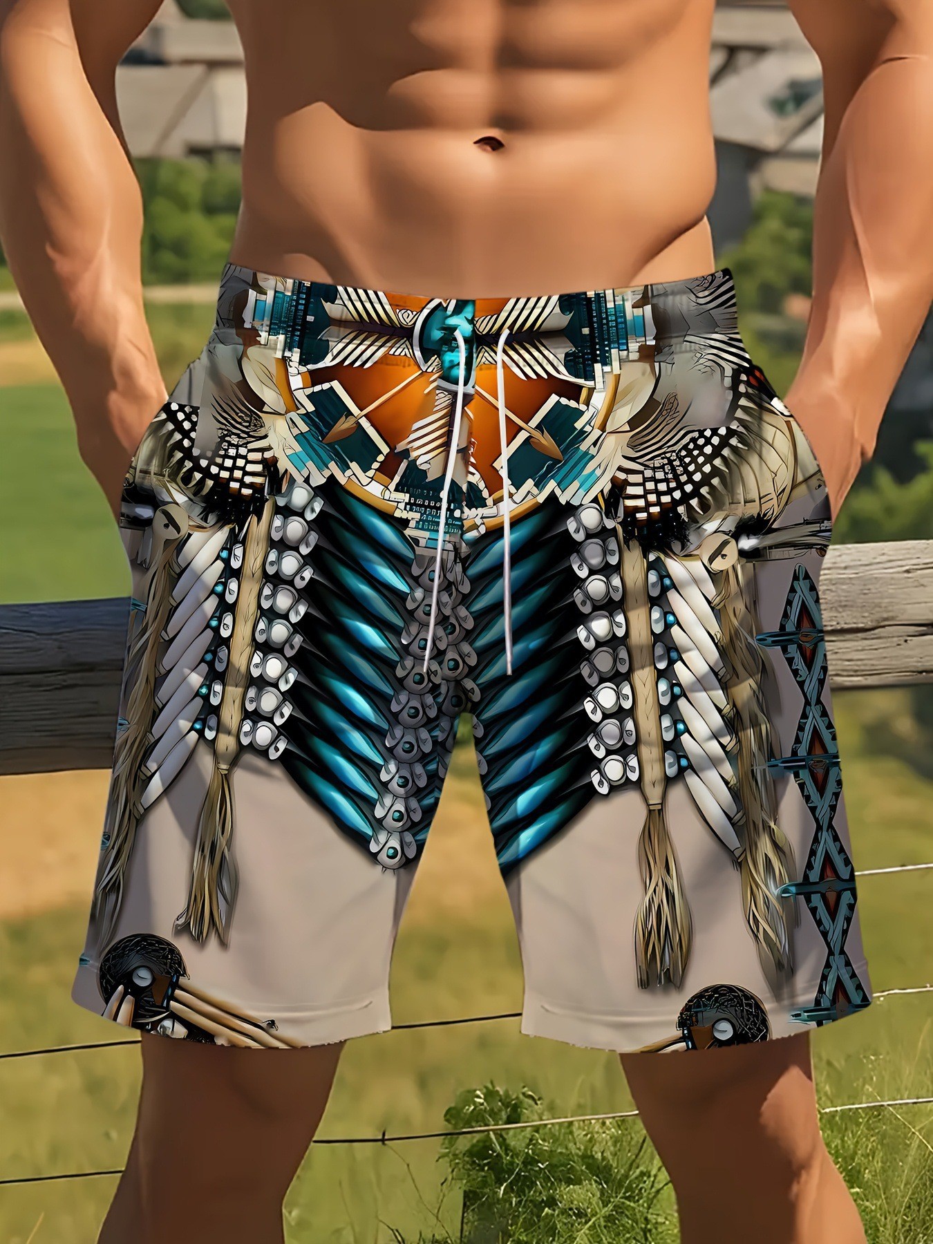 2026 New Arrivals Men's Camo Shorts | Trendy 3D Digital Printed European-American Style Casual Athletic 5-Inch Bottoms