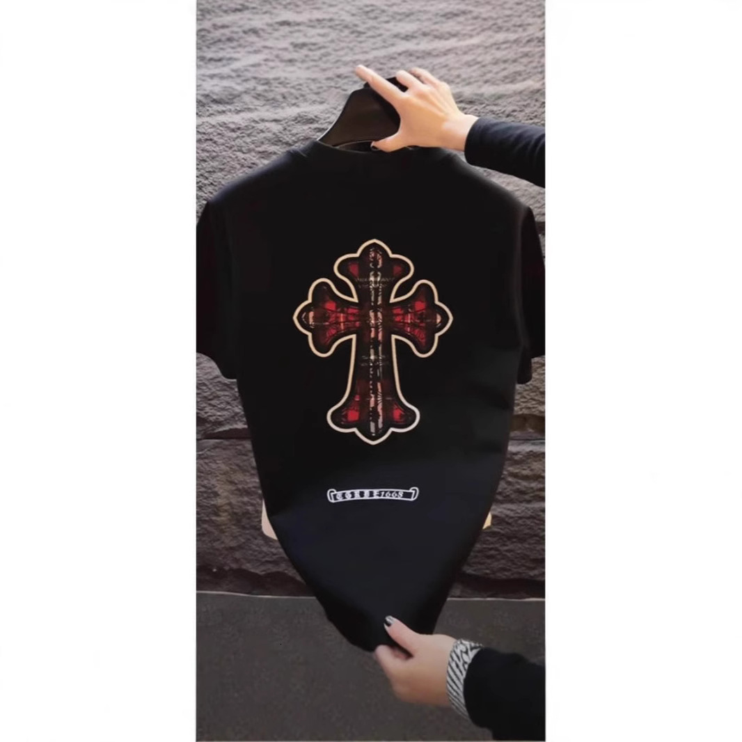 Luxury Brand Designer Men Crew Neck Short Sleeve Unique Design Embroidered Cotton Trendy Fashion Brand Stylish Half Sleeve T-Shirt Versatile