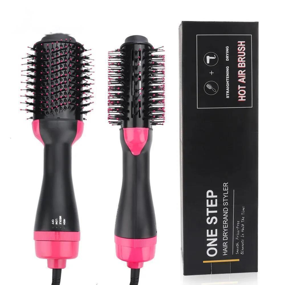 Luxury 1000W Air Styler And Volumizer Hair Straightener Curler Comb Roller One Step Electric Ion Blow Dryer Brush Y260404