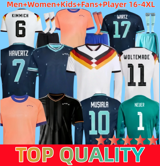16-4XL 26 27 Trikot GerMaNys football jersey world cup 2026 jersey home away goalkeeper player male children Germany MUSIALA HAVERTZ KROOS WIRTZ MULLER SANE NEUER
