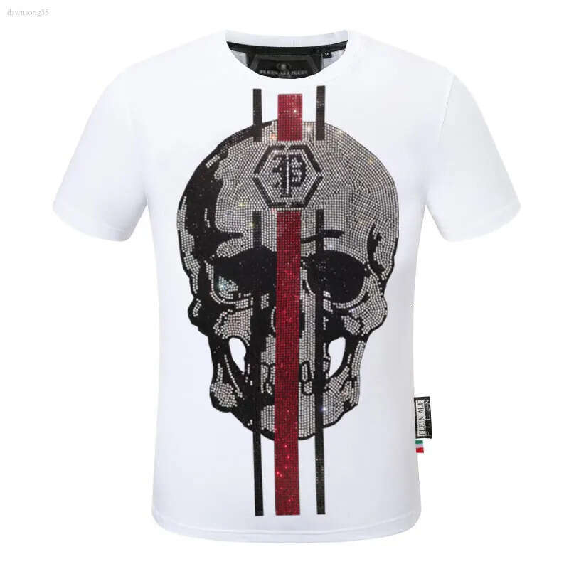 Phillips Plein T Shirt Skulls Philp Plein T Shirts Mens Fashion Streetwear Plien O Neck Short Sleeve Slim Modal Cotton Casual Pilipp Plain T-Shirts