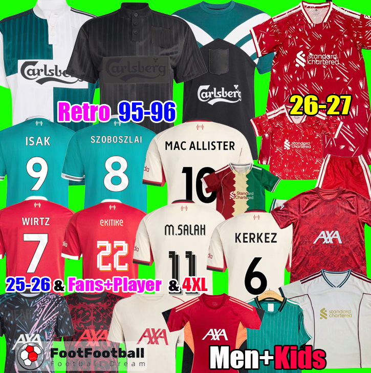 2026 ISAK EKITIKE WIRTZ DIOGO J. KERKEZ FRIMPONG Soccer Jerseys 25 26 Kit Football Shirt LivERpoOL Jersey 26 27 Fans Player maillot de Foot men kids football kits tops
