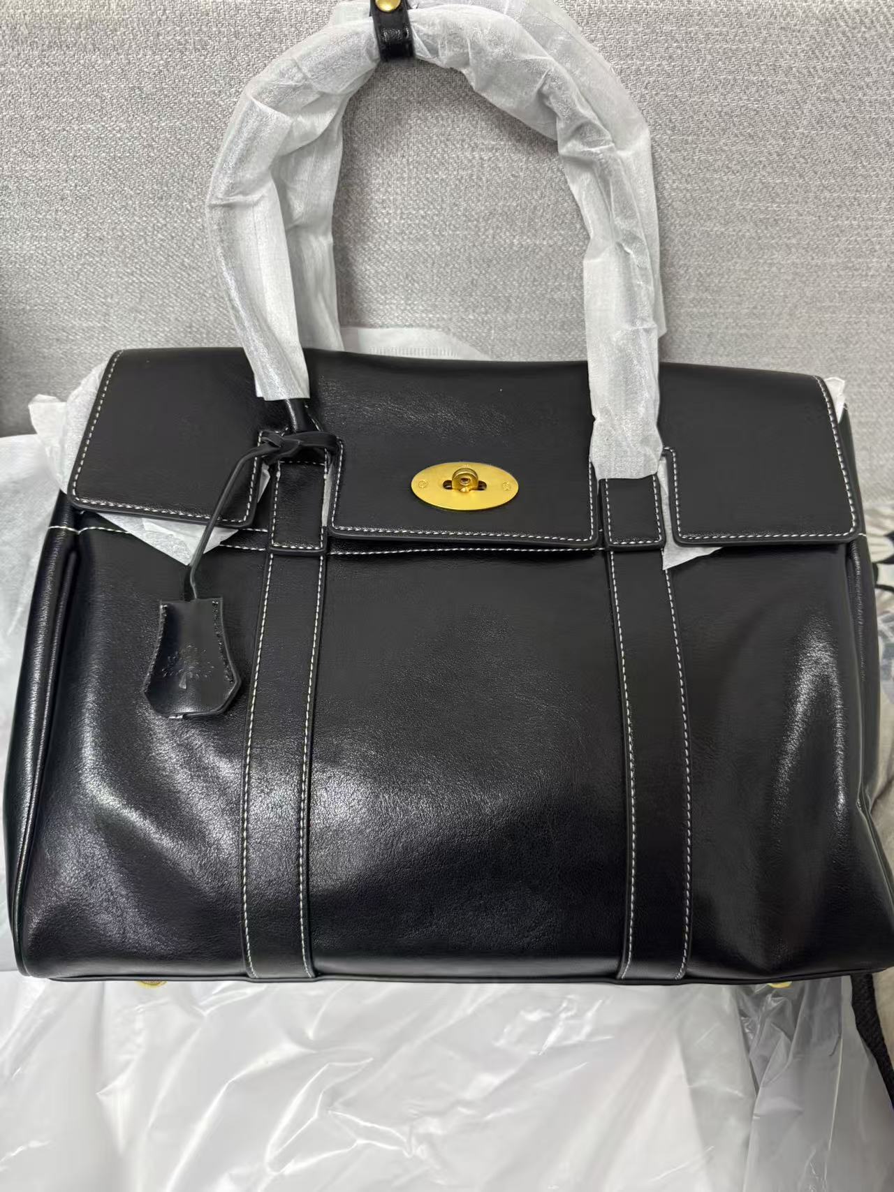 higher quality designer tote luxury m u lberrys handbag New Soft Leather Tote High-End Feel Oil Wax Skin Commuter Large Capacity Handbag Single Shoulder Crossbody mn