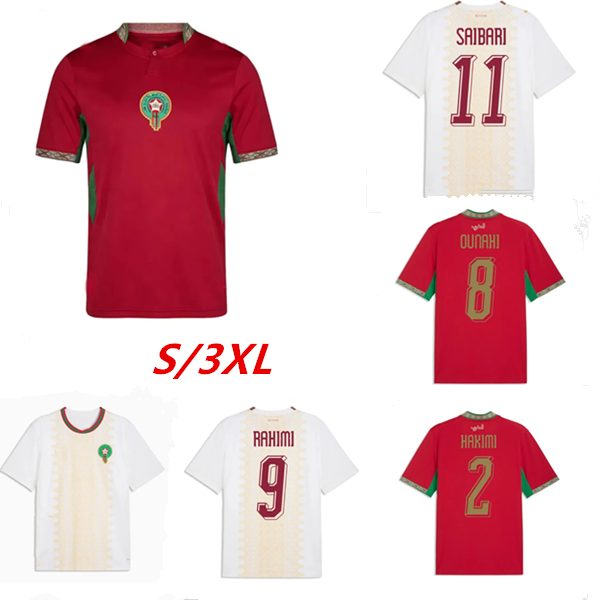 Morocco 2026 World CUP soccer jersey HAKIMI BRAHIM OUNAHI 2027 SAISS ZIYECH Y.EN-NESYRI 25 26 27 National team Home Player football shirt
