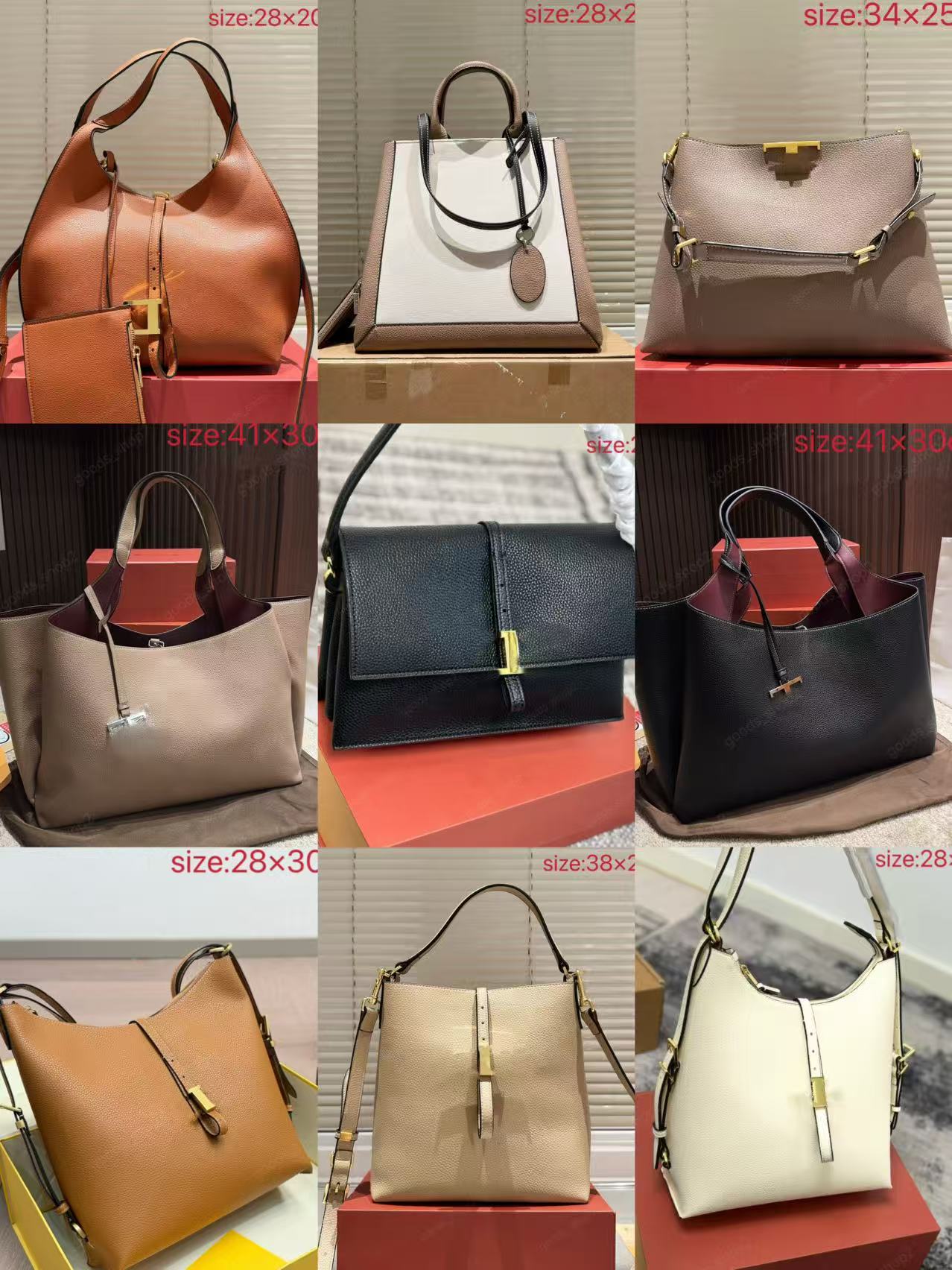 Designer cowhide high quality version TOD tote bag handbag crossbody bag T shape low-key design style daily shopping commuting belt travel bag Luxury Bag 12A