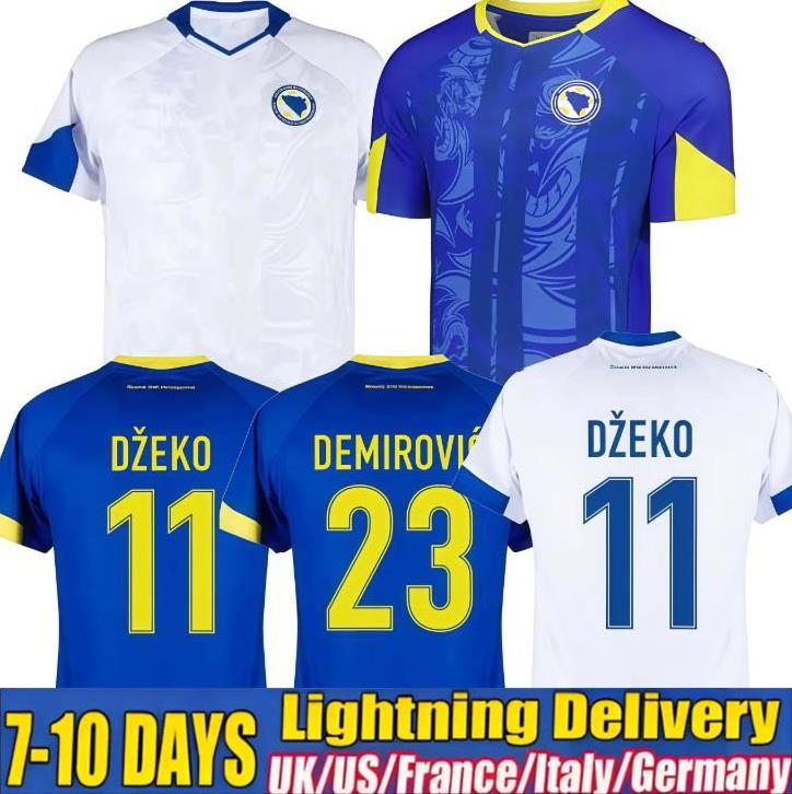 2026 Bosnia and Herzegovina Dzeko Soccer Jerseys 26 27 Home Away Men kids Players Fans Football Jersey Shirts kit Kit S-4XL