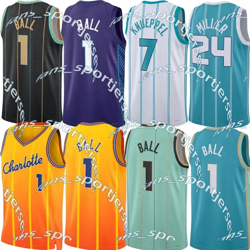 25 26 LaMelo Ball Hornet City Basketball Jerseys Kon Knueppel Brandon Miller Coby White Miles Bridges Moussa Diabate Josh Green Tidjane Salaun New Custom Jersey Men