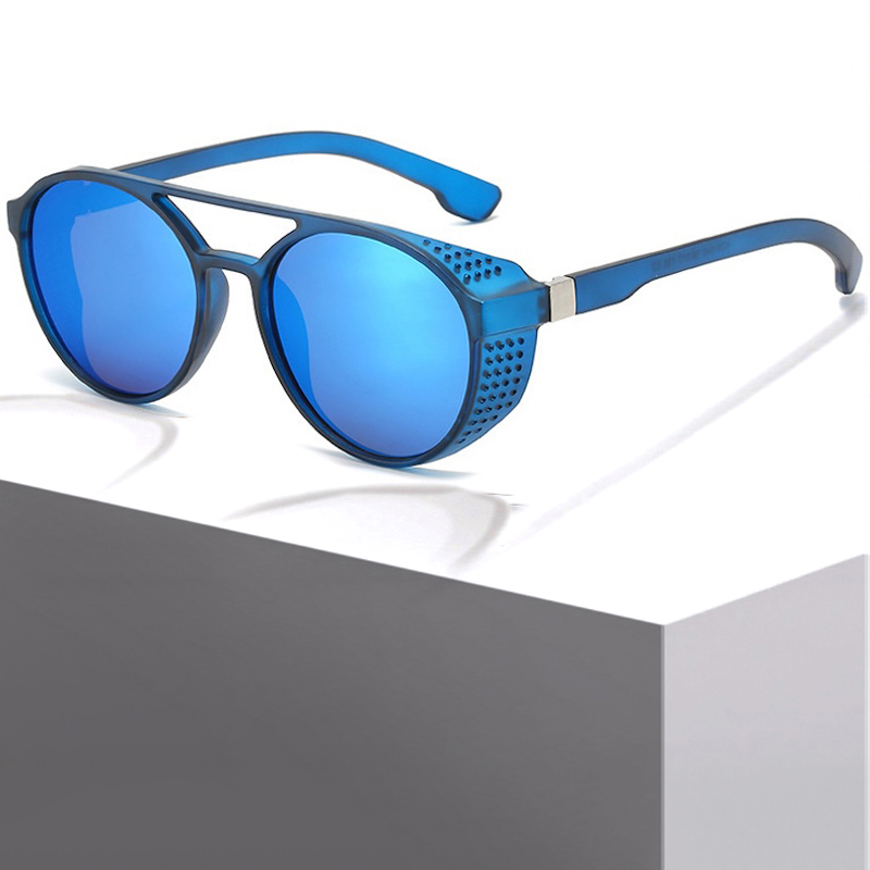 Classic Gothic Steampunk Style Sunglasses Men Women Brand Designer Retro Round Colorful Lens Vintage Sun Glasses UV400 CB Fashion Accessories