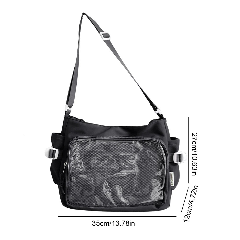2026 Italife Small Red Ita Bag Crossbody with Ribbon Women Kawaii Clear Cute Shoulder Bag Student Girl Heart Ita Bag 260403 - view 7