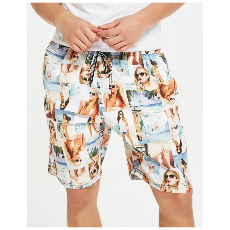 2026 New Arrivals Men's 5-Inch Quick-Dry Board Shorts | Gradient Color Beach Surf Trunks for Amazon