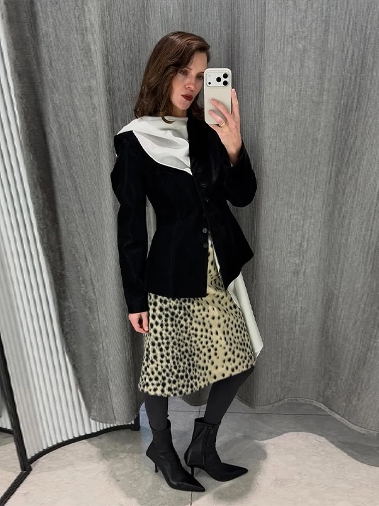 Sexy Zebra Print Fur Skirt Women High Waist Long A-line Evening Skirts Female 2026 Fashion All-match Bottoms 260403