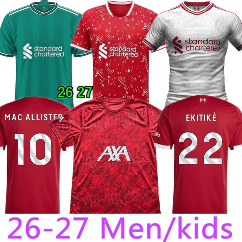 25 26 27 ISAK DIOGO JOTA WIRTZ FRIMPONG KERKEZ MAC ALLISTER EKITIKE Szoboszlai GAKPO soccer jerseys jersey Salah football shirts Adult kids long sleeves