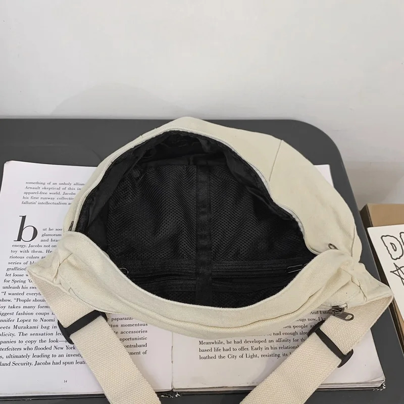Fashion Trend Waist Bags Ladies Canvas packs Phone Pack Street Hip hop Belt Large capacity Unisex Crossbody Chest Bag 260403 - view 6