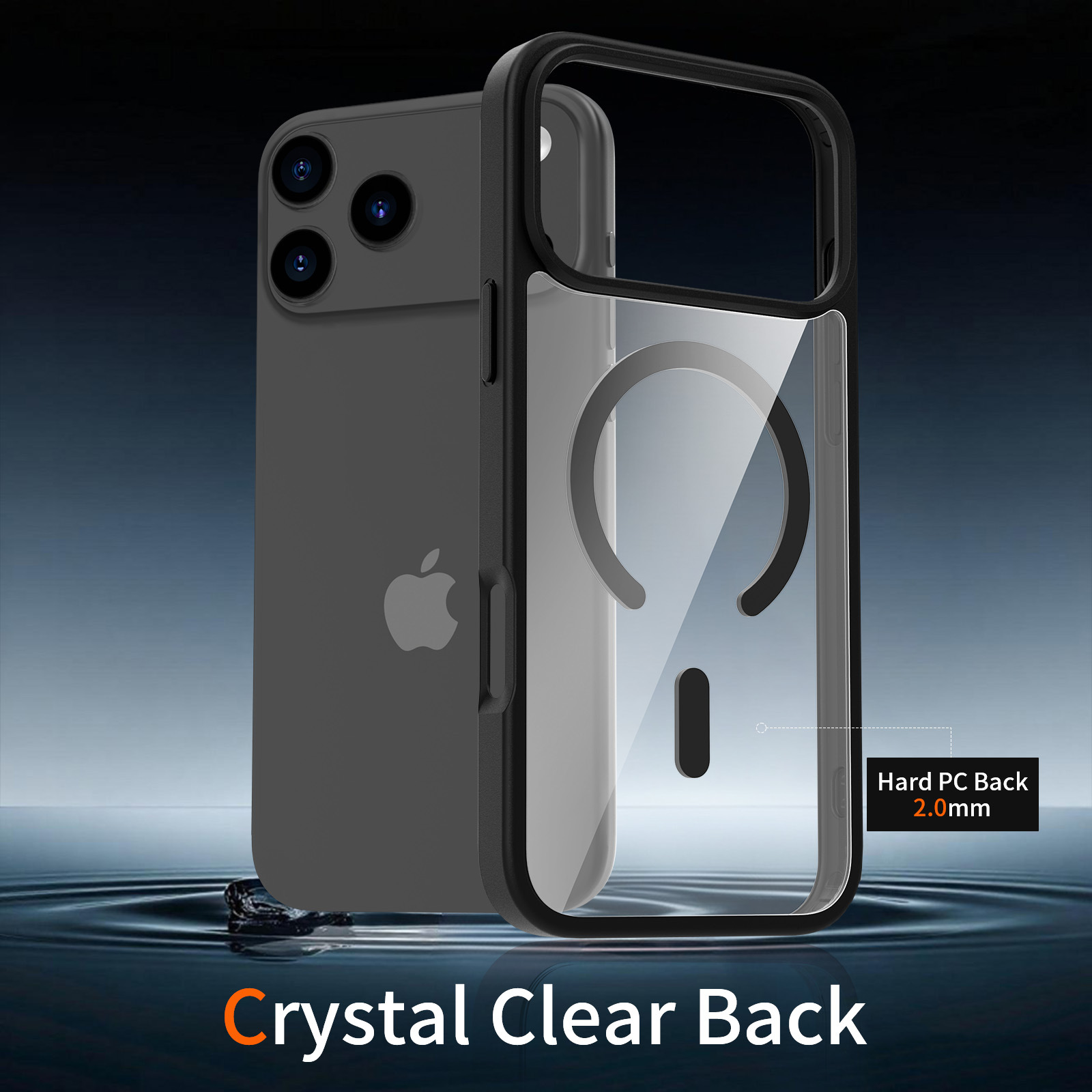 Frosted Transparent Color Block Phone Case for iPhone 17, Skin-Friendly Soft Cover for 16 Pro Max